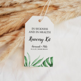 Tropical Löv Hangover Recovery Kit Favor Gift T Presentetikett