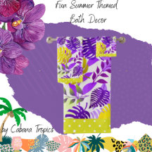 Tropical Löv Lila, Mauve, Lemon, Lime Trim
