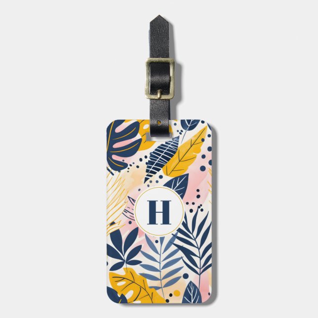 Tropical Löv Luggage Tag Bagagebricka (Vertikal Framsida)