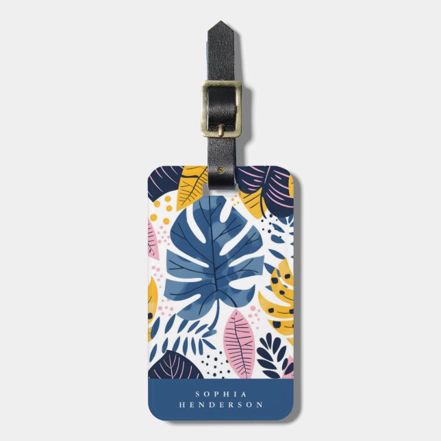 Tropical Löv Luggage Tag Bagagebricka (Vertikal Framsida)