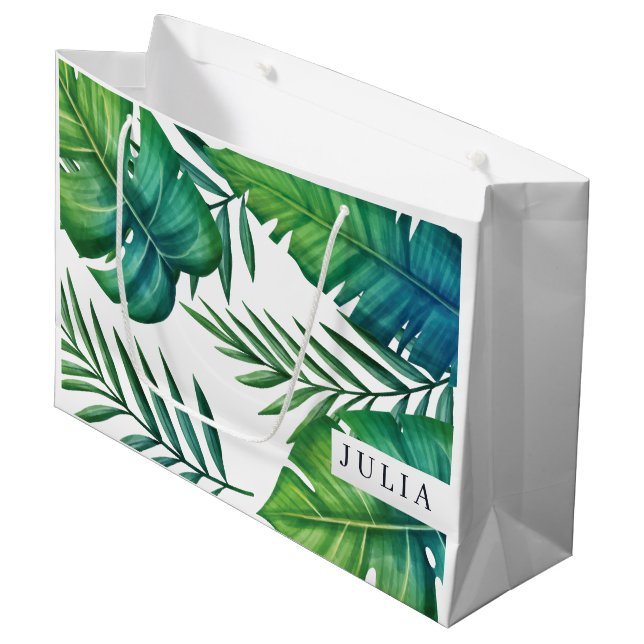 Tropical Löv Personlig Watercolor (Framsidan Vinklad)
