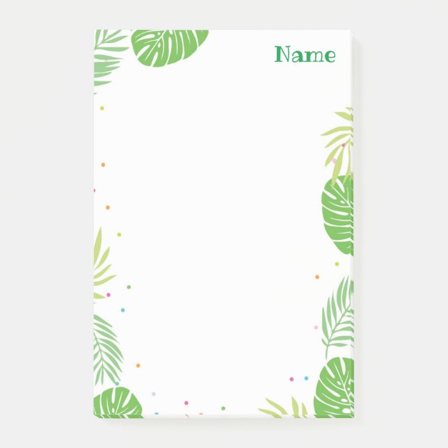 Tropical Löv Post it Notes Stationery Post-it Block (Framsida)