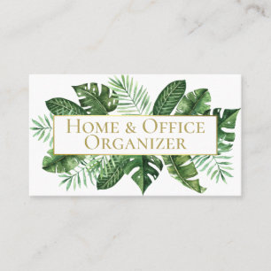 Tropical Löv Professionell Organizer & De Clutter Visitkort