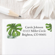 Tropical Löv Return Address Label