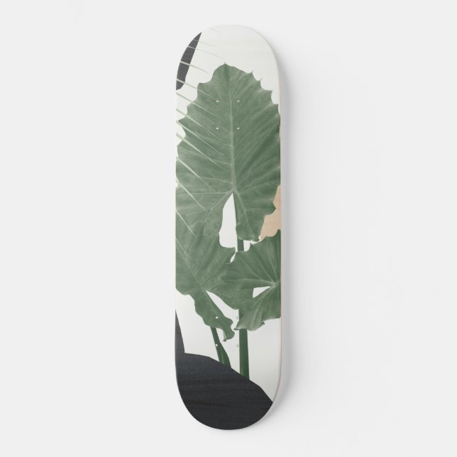 Tropical Lövs Abstrakt Finesse #1 #tropical Mini Skateboard Bräda 18,5 Cm (Framsida)