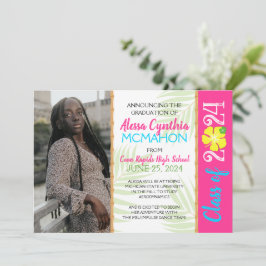 Tropical Luau 3 Photo Studenten annons Inbjudningar