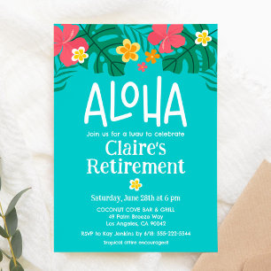 Tropical Luau Aloha Pension Party Inbjudningar