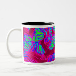 Tropical Lush Magenta Löv Två-Tonad Mugg