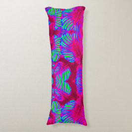 Tropical Lush Magenta Lövs Body Pillow Kroppskudde