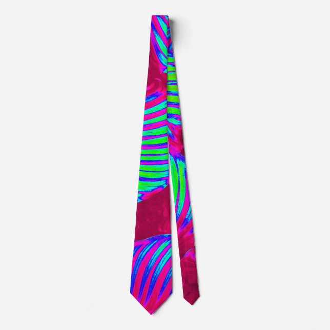 Tropical Lush Magenta Lövs Tie Slips (Framsida)