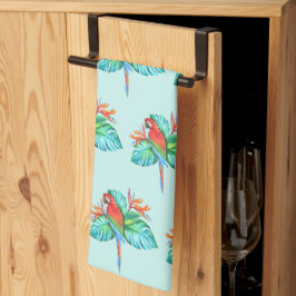 Tropical Macaw Parrot Kitchen Towel Kökshandduk