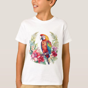 Tropical Macaw Parrot T-Shirt