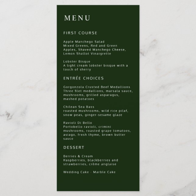 Tropical Magnolia White Grönt Red Meny (Framsida)