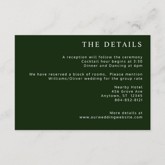 Tropical Magnolia White Grönt Red Tilläggskort (Framsida)