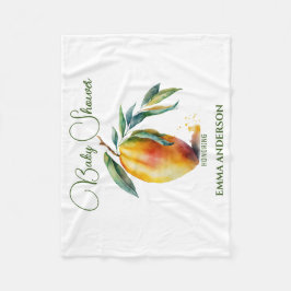 Tropical Mango | Baby Shower Fleecefilt