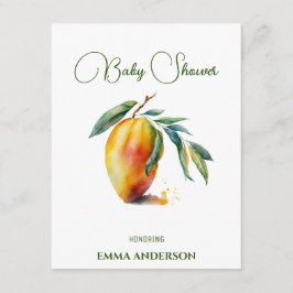 Tropical Mango | Baby Shower Tilläggskort