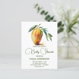 Tropical Mango | Babyskor Vykort