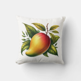 Tropical Mango Fruit Botanical Kudde