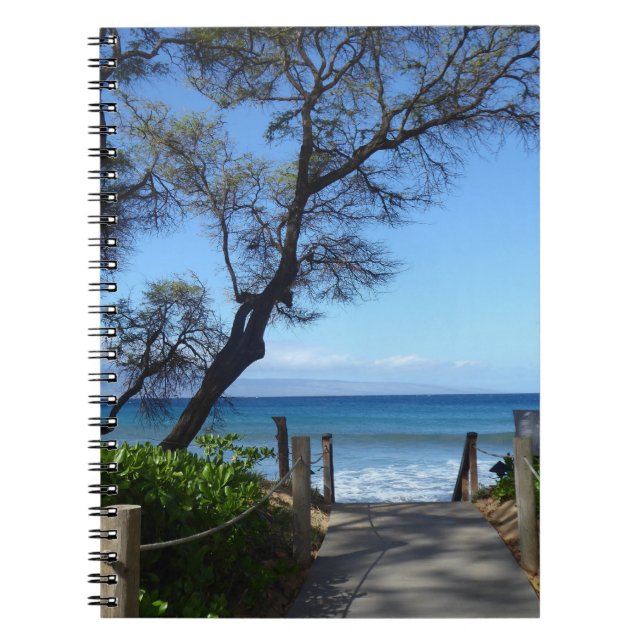 Tropical Maui Beachwalwaldo Photo Spiral Notebook Anteckningsbok (Framsidan)