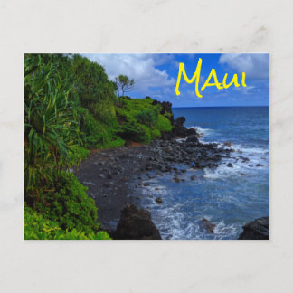 Tropical Maui Hawaiian Island Beach Vykort
