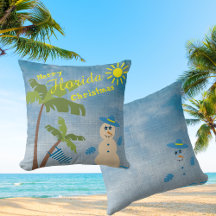 Tropical Merry Florida jul Snögubbe på Beach