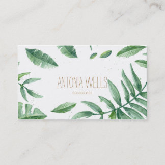 Tropical minimal business card visitkort