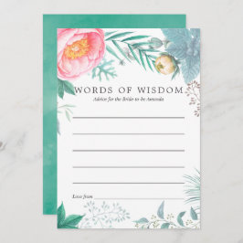 Tropical Mint Blommigt Sommar Möhippa Advice Inbjudningar