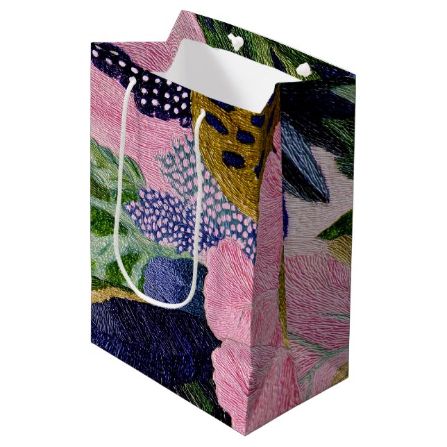 Tropical Modernism Floral Gift Bouquet Bag (Framsidan Vinklad)