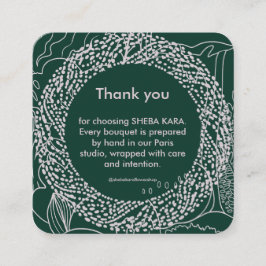 Tropical Modernism Thank You Card Anteckningskort