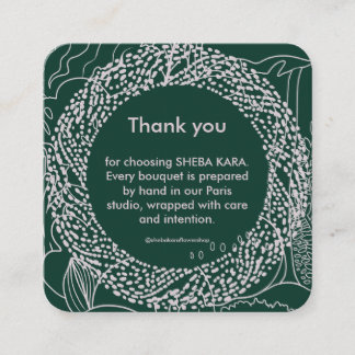 Tropical Modernism Thank You Card Anteckningskort