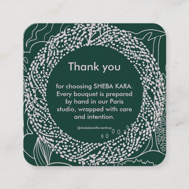 Tropical Modernism Thank You Card Anteckningskort (Framsida)