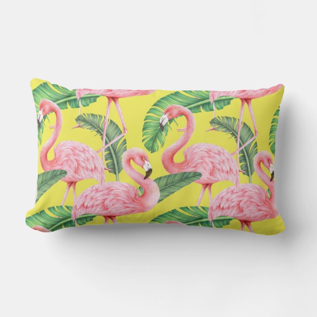 Tropical Mönster Lumbar Pillow Lumbarkudde (Framsida)