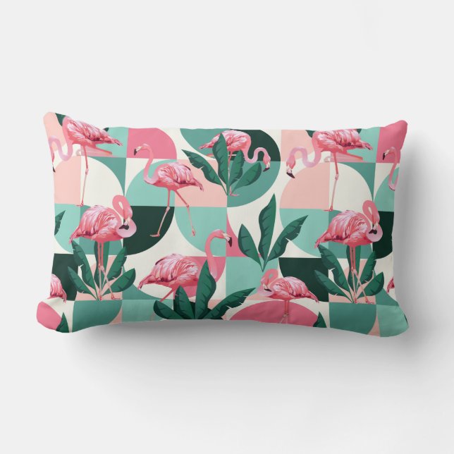 Tropical Mönster Lumbar Pillow Lumbarkudde (Framsida)