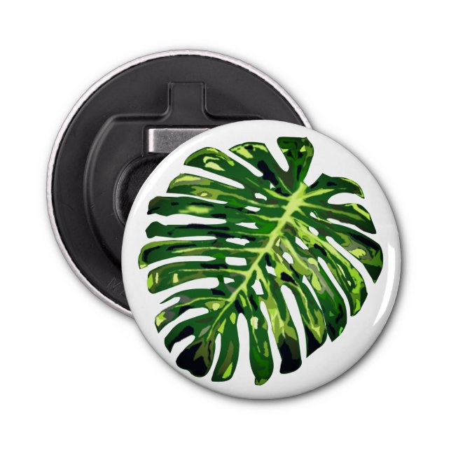 Tropical Monstera Löv Flaska-öppnare Flasköppnare (Framsidan)