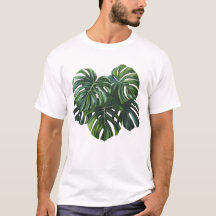 Tropical Monstera Löv Foliage T-Shirt