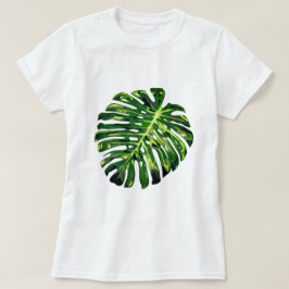 Tropical Monstera Löv T-Shirt - sommaruppehåll