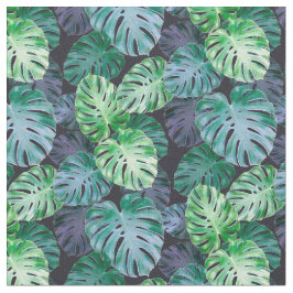 Tropical Monstera Löv Tyg