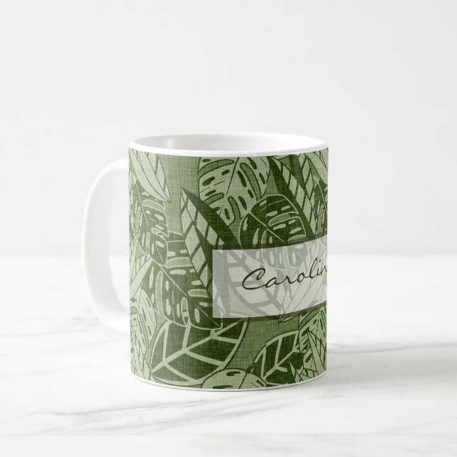 Tropical mug with your name kaffemugg (Framsida vänster)