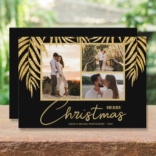 Tropical Multi Photo Collage jul Julkort
