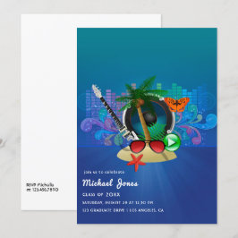 Tropical Music Fest Öns examensfest Inbjudningar
