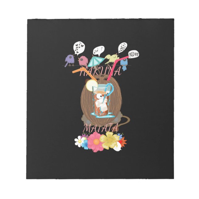 "Tropical Nature's Bounty" Coconut Lemonade Art Anteckningsblock (Framsida)