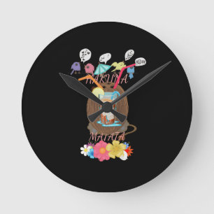 "Tropical Nature's Bounty" Coconut Lemonade Art Rund Klocka