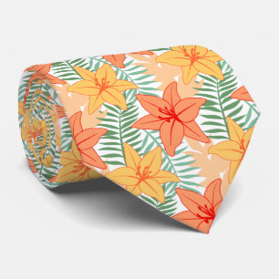 Tropical Neck Tie Slips