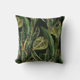 Tropical night vintage illustration kudde