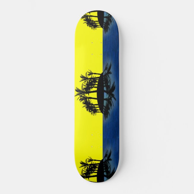 Tropical Oasis Mini Skateboard Bräda 18,5 Cm (Framsida)