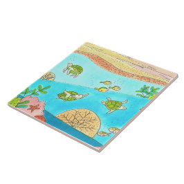 Tropical Ocean Bathroom Kakelplatta