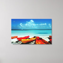 Tropical Ocean Kayak Canvas