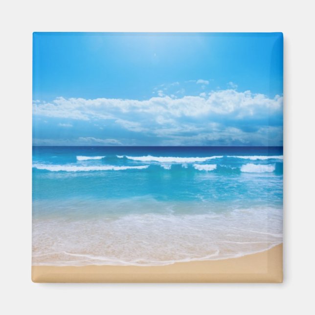 Tropical Ocean View Magnet (Framsidan)