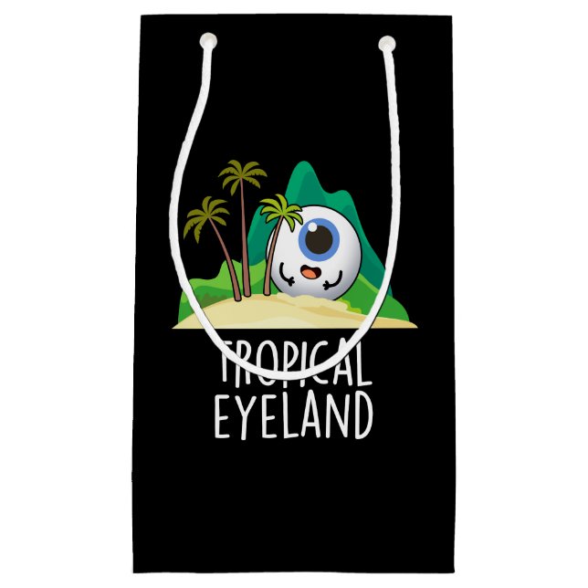 Tropical Öga-land Funny Island Pun Mörk BG (Framsidan)