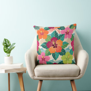 Tropical Okinawa Bingata-inspiration Kudde